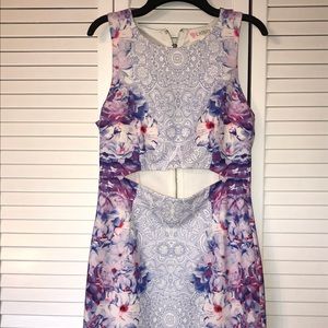 Boutique dress with front cut out
